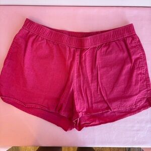 Vineyard Vines Women's Vibrant Pink Linen Shorts Size Small